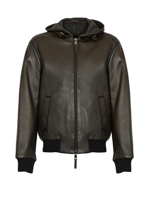 Giubbotto Jonah in pelle Dark Brown LEATHER AUTHORITY | JONAH06